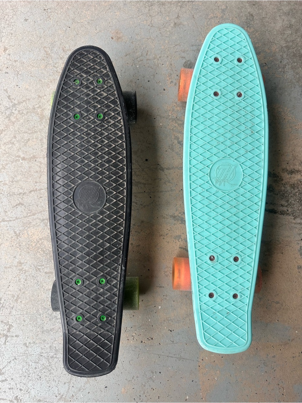 Kids Mint and Black Skateboards - Tony Hawk